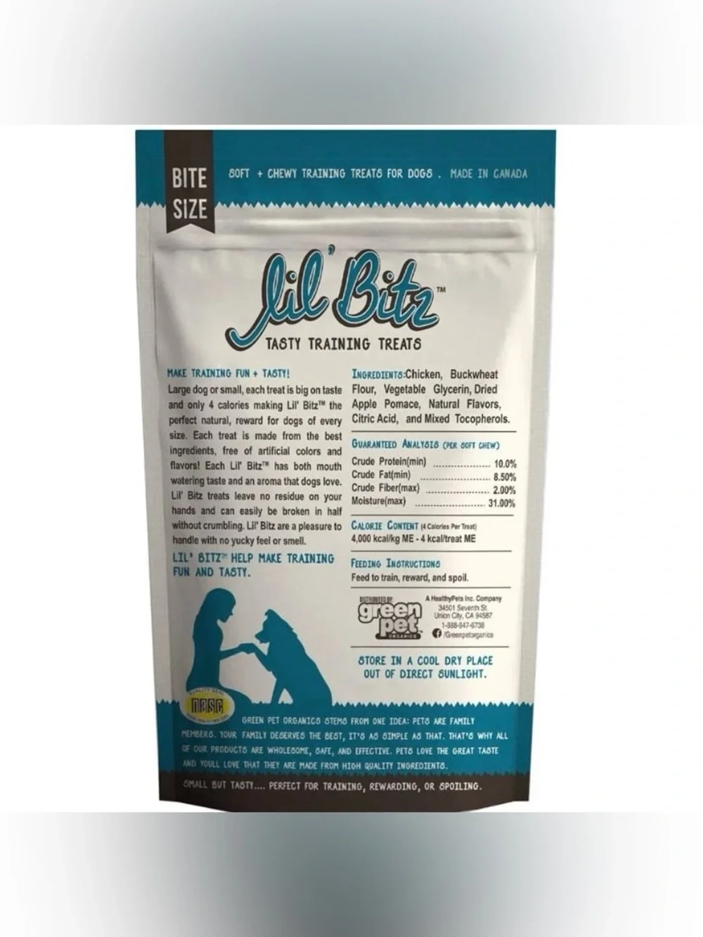 Set of 3 (4oz each) Lil Bitz Training Treats for Dogs, Bite Size Reward  Snack